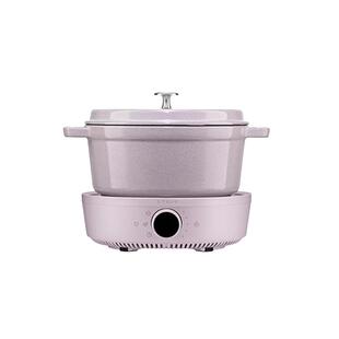 【自营】staub珐宝铸铁汤锅焖锅家用煲汤智能IH电磁炉套组松露白