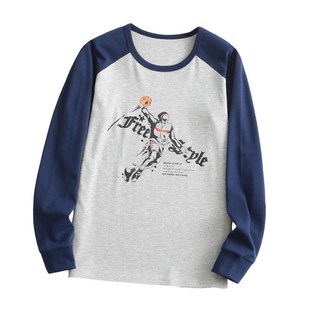 大童秋衣纯棉薄款男士青少年高中初中学生打底单件上衣保暖内衣女