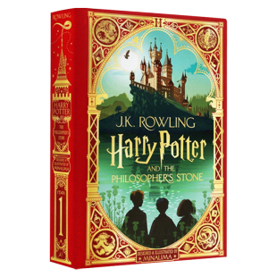 英文原版 哈利波特与魔法石 新版精装互动书MinaLima工作室设计 Harry Potter and the Philosopher's Stone周边正版JK罗林