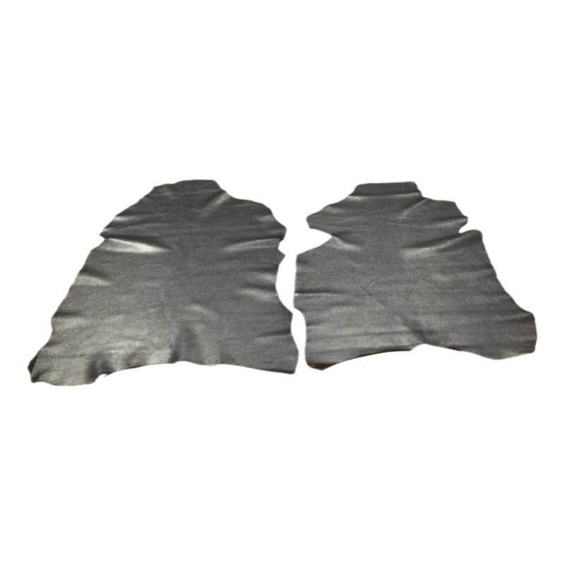 F2246黑色反绒山羊皮真皮手工DIY皮料1-1.2mm软