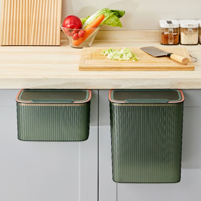 厨房垃圾桶挂式家用卫生间客厅专用壁挂式收纳盖桶厕所纸篓厨余带