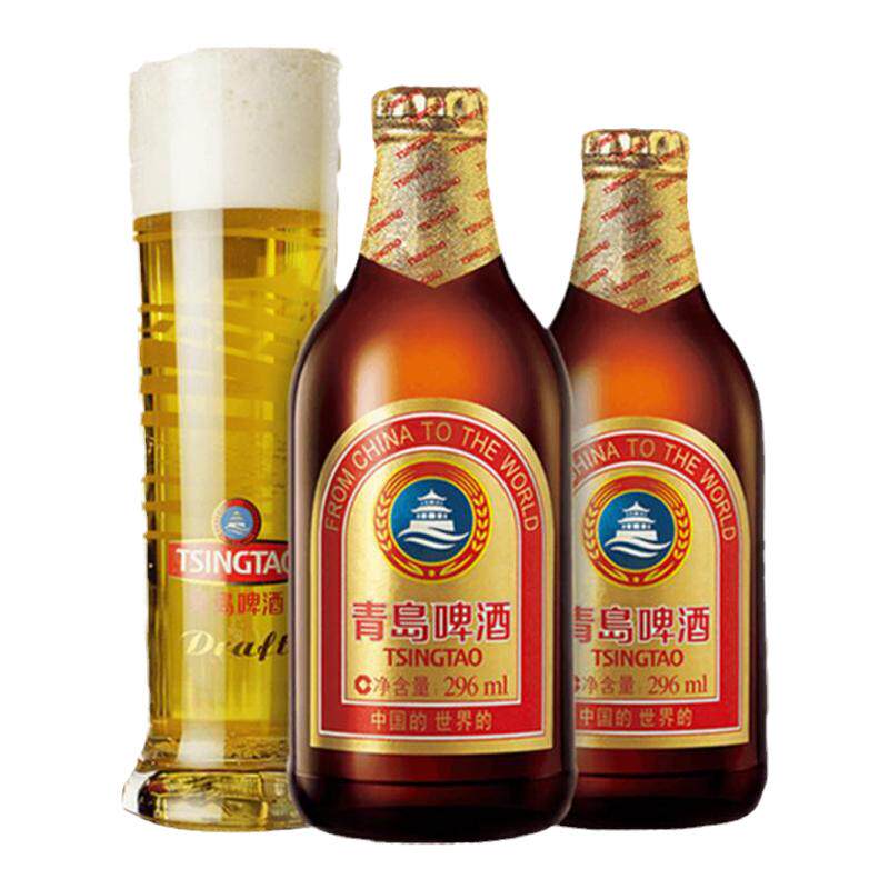 青岛啤酒小棕金质醇正296ml