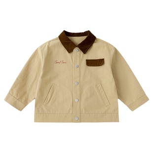 【100%棉】嘟嘟家男童外套春装春季儿童2026新款宝宝纯棉衣服夹克