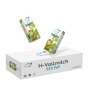 喜德宝德版原装进口高钙全脂纯牛奶200ml*24盒生牛乳官方旗舰店