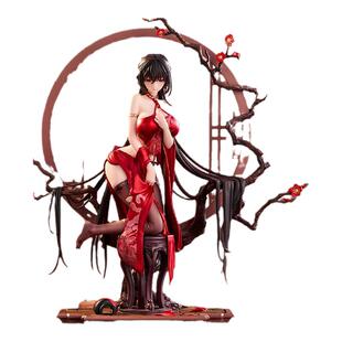 现货哔哩哔哩BearPanda 国风系列 1/6 比例手办 周年款：落红