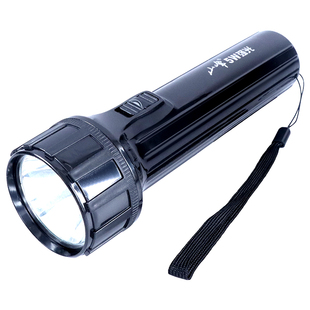 山峰LED强光节能防水聚光5W手电筒停电应急家用户外装2节一号电池