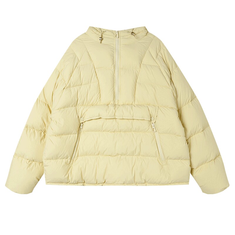 【北欧·童话】白鹿语连帽羽绒服秋冬新款宽松保暖面包服外套