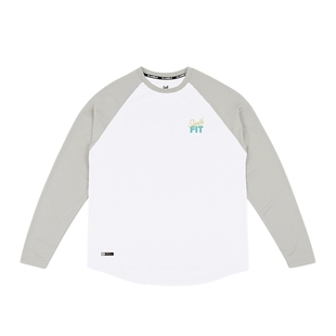 SLAMBLE美式FIT拼色插肩袖长袖T恤投篮服男女速干透气跑步运动秋