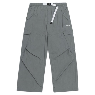 TreesOutside休闲裤侧口袋户外3M吸湿排汗斜褶工装裤2025秋季长裤