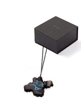 夜光学生钛钢吊坠潮流礼物项链