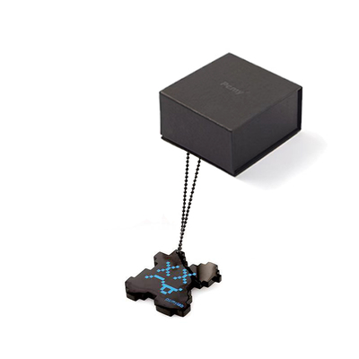 夜光学生钛钢吊坠潮流礼物项链