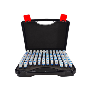 精诺套装白钢针规塞规高精度量规间隔0.01通止规检具101只装胶盒