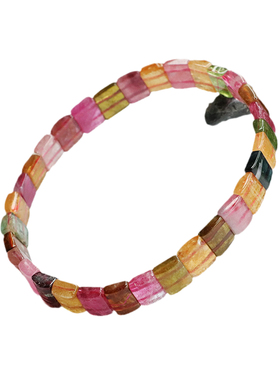 天然巴西糖果碧玺手牌手串彩宝手链甜美可爱少女风多巴胺时尚饰品