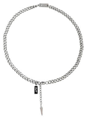 铆钉字母吊坠项链男士小众链子