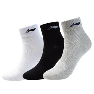 李宁运动袜子男士专业吸汗透气女篮球棉袜中筒羽毛球短袜夏季跑步