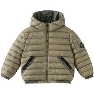 戴维贝拉儿童防水排骨羽绒服男童抗菌绒轻薄外套男孩冬装新款童装