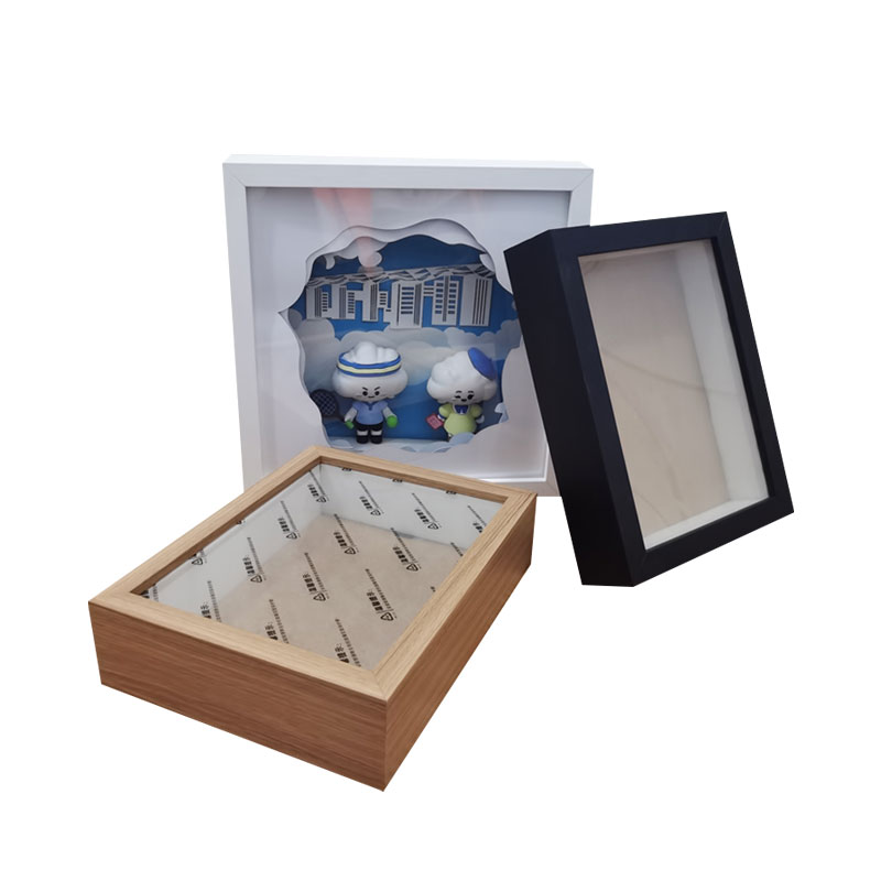 diy中空手工干花标本立体相框