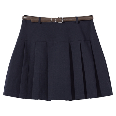 热风2026年春季新款女士百褶短裙