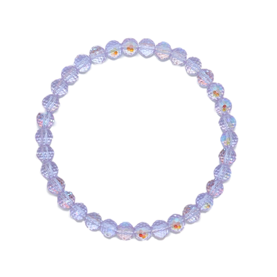 Charon爆闪施家鸢紫色水晶珠串