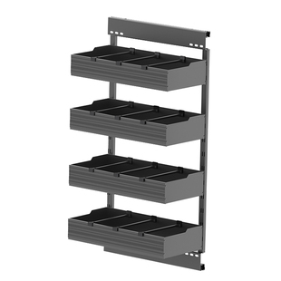 卫生间半墙拉篮抽拉柜抽屉式侧装拉篮浴室柜洗手台边柜置物架收纳