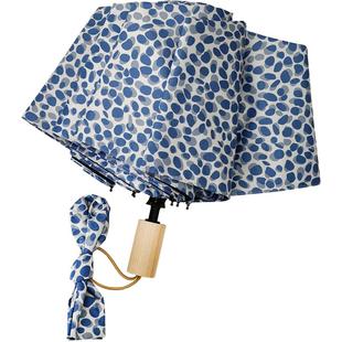 雨伞女韩风禁欲系波点遮阳伞晴雨两用自动太阳伞防晒防紫外线折叠