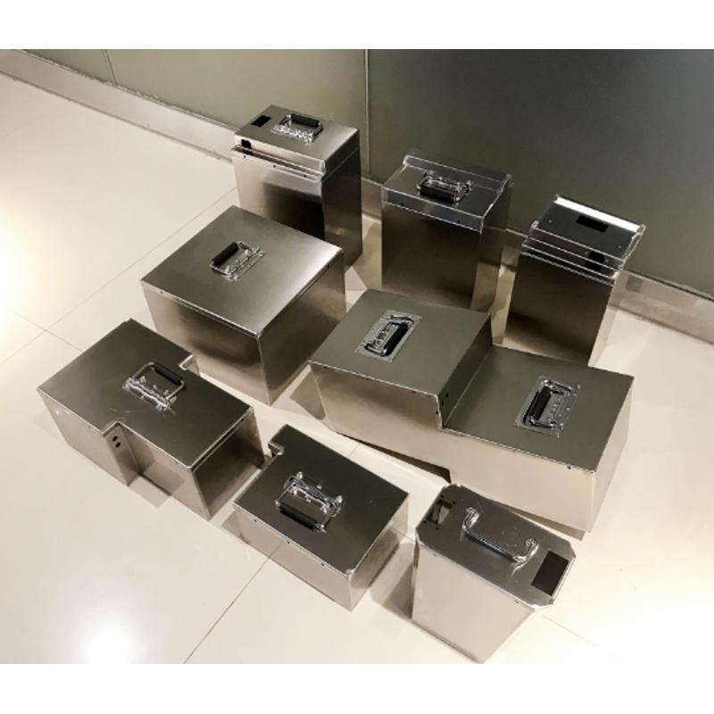 厂家定做各种规格不锈钢锂电池箱盒电池外壳