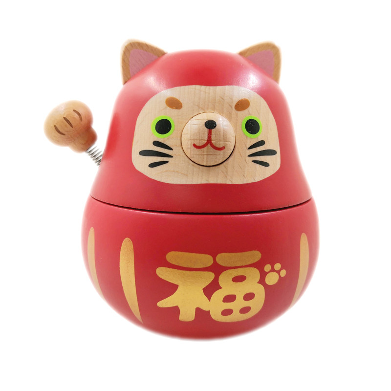 台湾jeancard不倒翁音乐盒招财猫