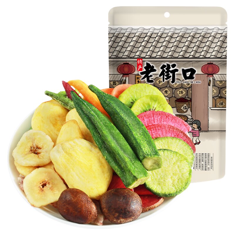 老街口果蔬脆香菇脆水果干零食