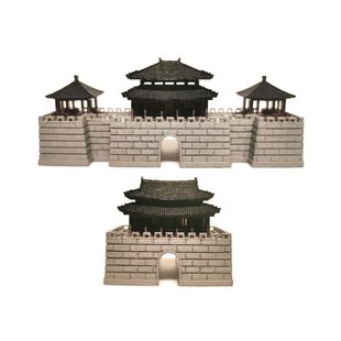 钰书房新款微景观模型摆件鱼缸装饰配件微景观长城城门城墙枯山水