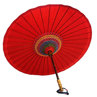 矛文女元红伞定制款专拍链接丨结婚新娘汉服油纸伞红色雨伞有子伞