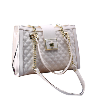 欧乐诗正品品牌女包2025春夏新款时尚真皮菱格链条单肩大包托特包