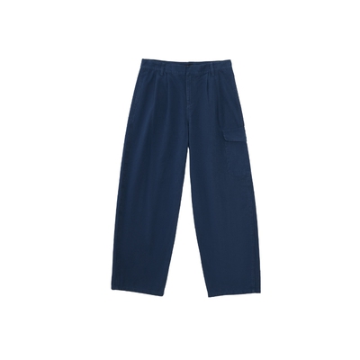 Oneup珠帆复古洗水工装裤全棉休闲高级宽松长裤黑色阔腿裤子男女