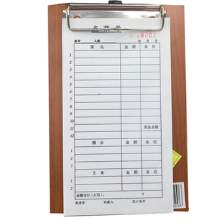 包邮一联菜单单联点菜单餐厅饭店用餐饮单40K不带复写菜单40页/本