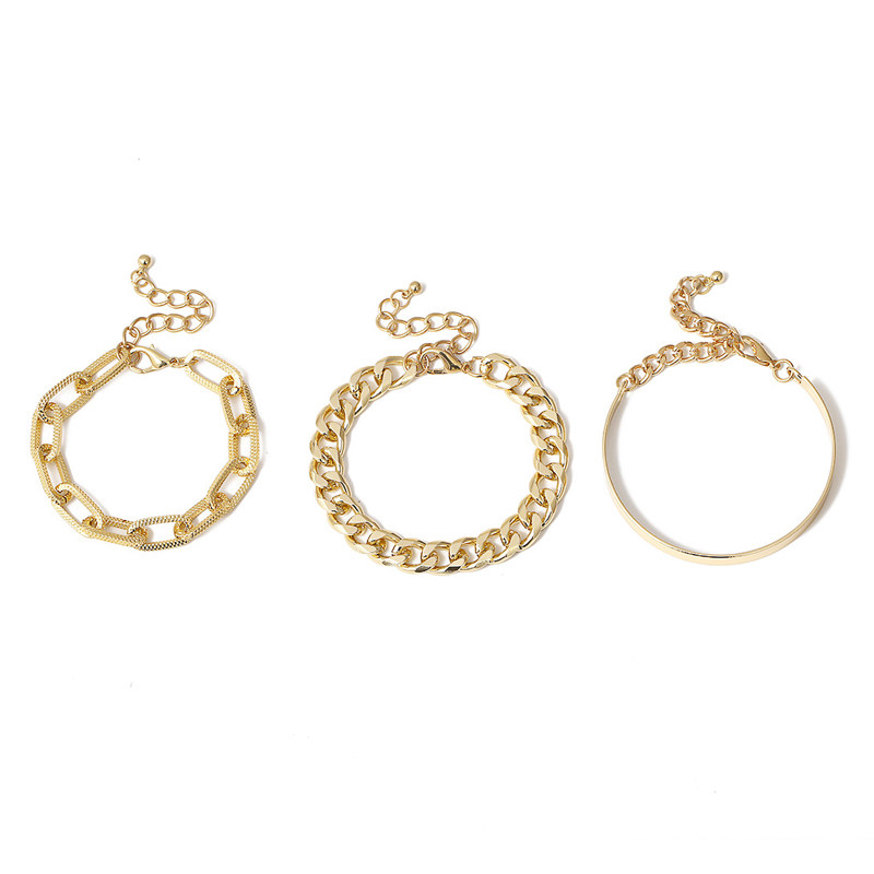 jzbracelet欧美ins宽女链条手镯