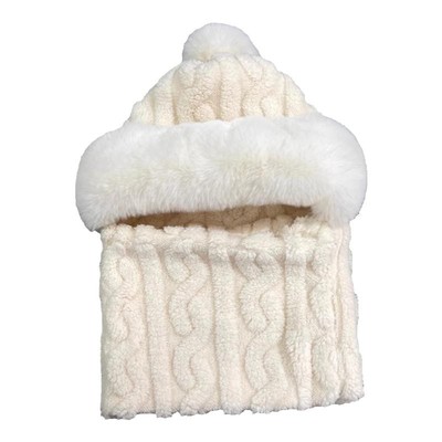 骑车帽子护耳冬季毛绒雪林鹿加厚