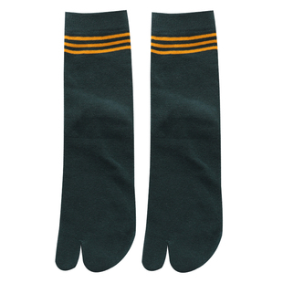 二指袜女士中筒纯棉可爱长袜子木屐袜二趾猪蹄鞋全棉运动分趾袜