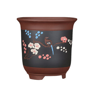 宜兴特价紫砂花盆君子兰花盆菖蒲盆绿萝盆植物盆特大号花盆特价盆