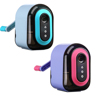 晨光卷笔刀小学生专用手摇式削笔机削笔器儿童铅笔刀自动进铅旋刨绞笔刀一年级幼儿园男女孩防卡铅转笔刀