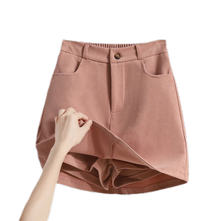 2025春夏新款大码防走光包臀短裙女春夏季高腰a字休闲裤裙半身裙