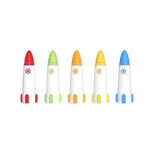 火箭铅笔帽笔套笔帽笔盖铅笔小学生一年级幼儿园初学者专用笔保护套软硅胶儿童男孩笔盖帽铅笔盖笔冒延长器B1