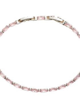 欧洲「设计师」MIHMILY天然粉水晶手链女18K金精致高级感时尚礼物