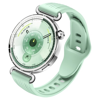 适用华为手表gt6表带gt5女款GT4氟橡胶智能watch5新款FKM竖纹时尚gt6Pro运动腕带JY男荣耀fit秋冬季高级感