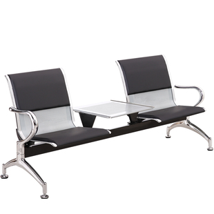 加厚2人3人4人位加茶几连排椅候客椅大厅连体座椅公共休息茶杯椅