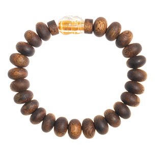 喜运宝「喜运予我」金钛晶貔貅沉香片状水晶手串手链招财国风礼物