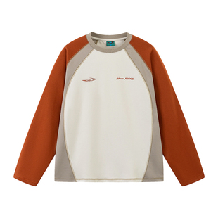 江南先生NewJNXS速干骑行长袖T恤春秋男女情侣宽松运动拼色打底t