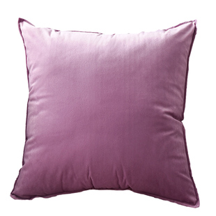 简约纯色抱枕天鹅绒客厅沙发靠垫床头靠背北欧正方形抱枕套不含芯