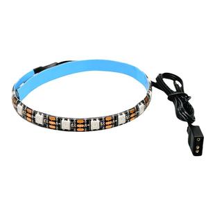 电脑主板12V七彩RGB灯条AURA神光同步5V全彩跑马3pin机箱LED灯带