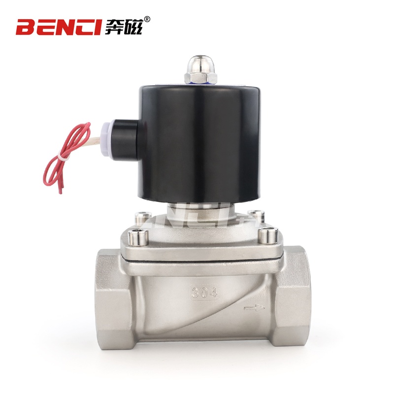 开关阀常闭2w水阀气阀220v24v4分dn15dn25dn50dn40304阀304不锈钢