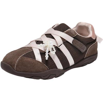 百丽童鞋芭蕾风德训鞋休闲鞋秋冬新款女运动休闲鞋15230C85