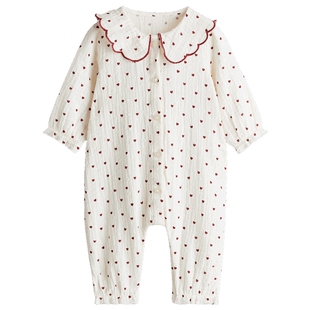 HM春季童装女婴棉细布连体衣1277645